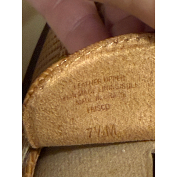 Brioso Frisco Women’s Lizard Embossed Loafers Gold Detail Size 7.5 NWOT - Picture 9 of 10